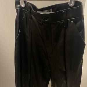 Abercrombie & Fitch Women’s Black faux leather Pants